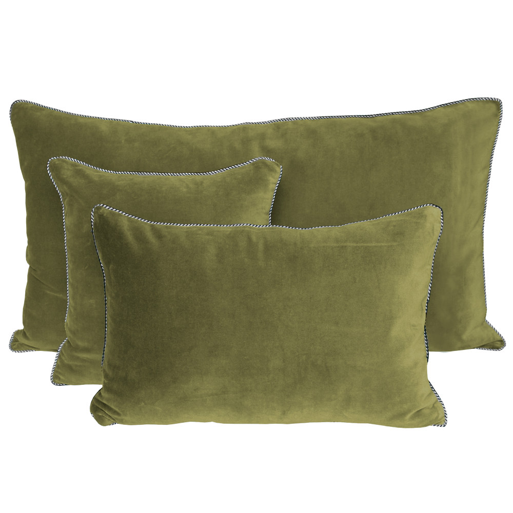 DELHI HOUSSE DE COUSSIN OLIVE 40X60